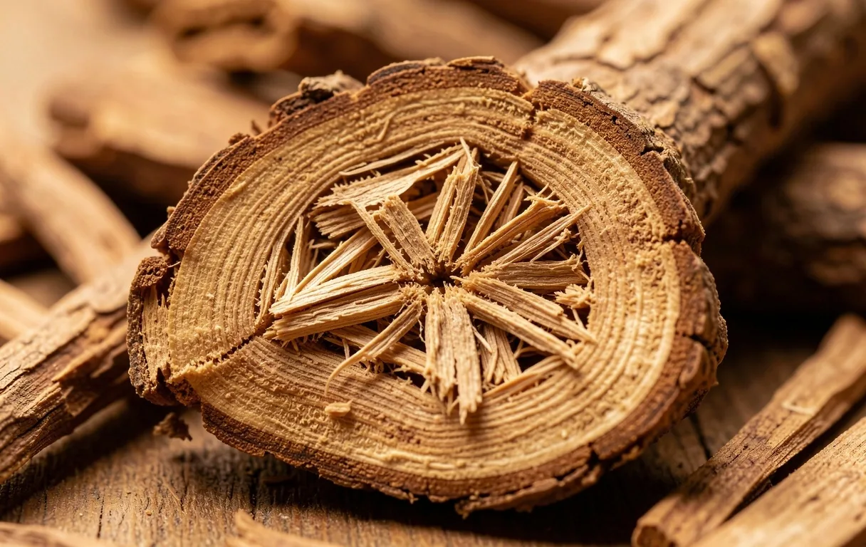 Raw botanical fiber details